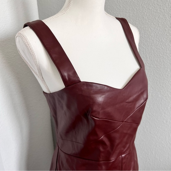 FRENCH CONNECTION Leather Midi Dress - Picture 7 of 11